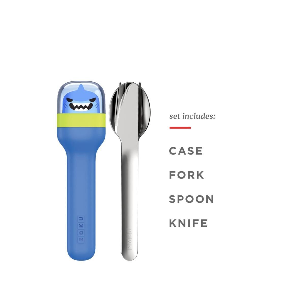 Zoku Kid Pocket Utensil Set Blue