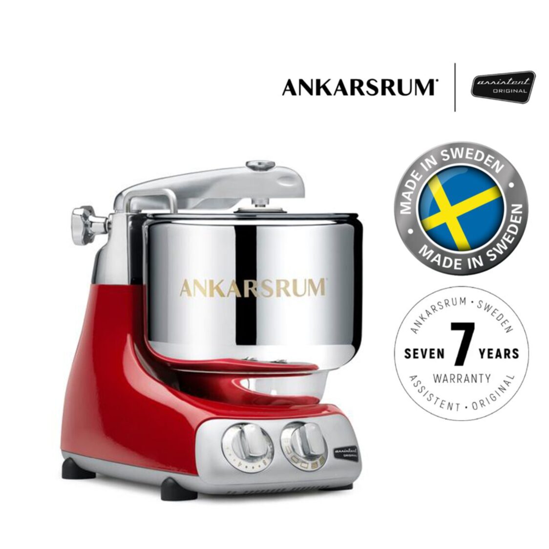 Ankarsrum Assistent Original Strong Mixer - Mineral Red AKM084437