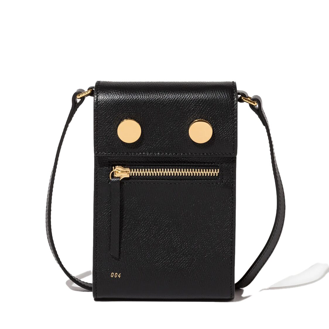 RSVP Passive Aggressive Grained Black Mobile Bag