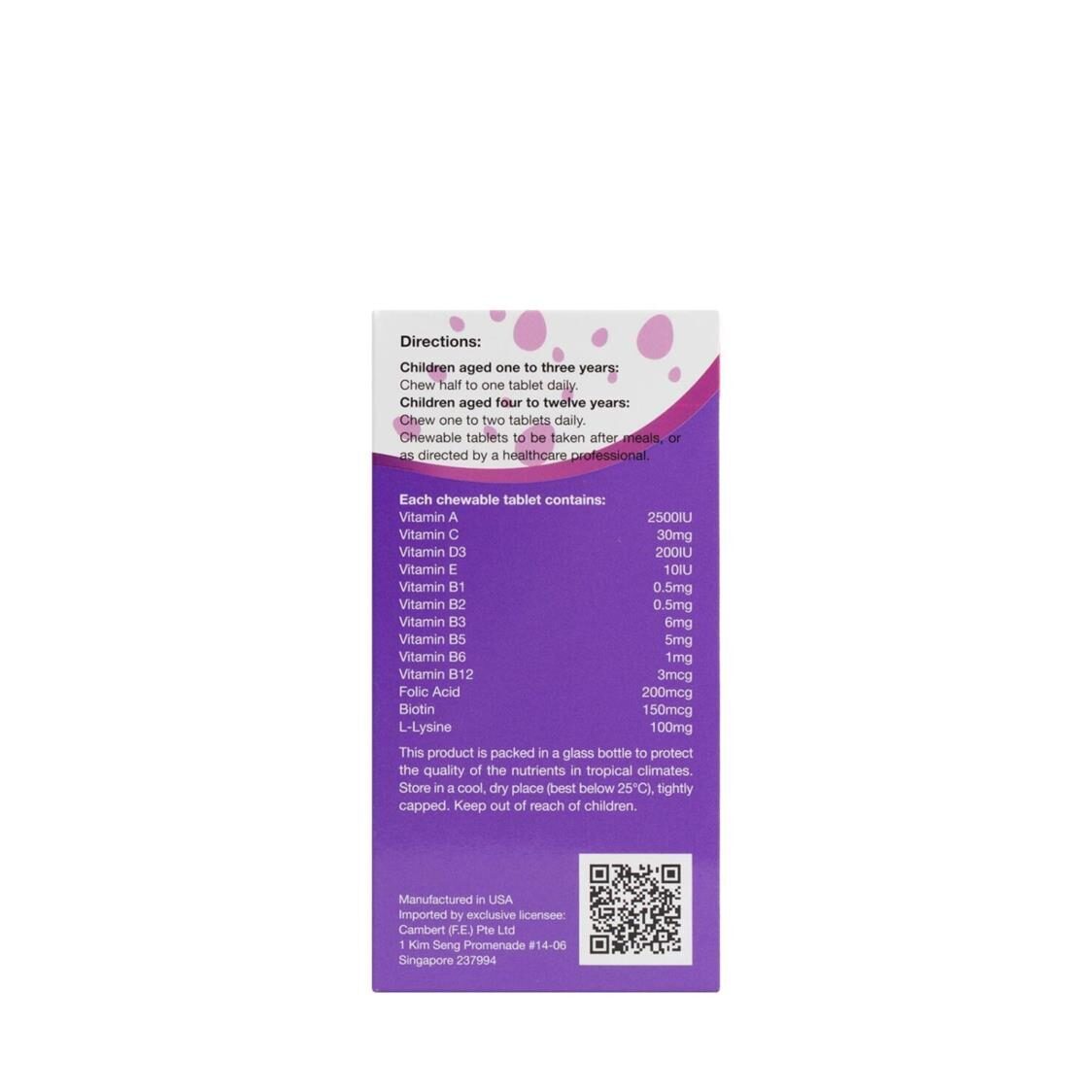 Kordel's Kid's Multi With Lysine 60's