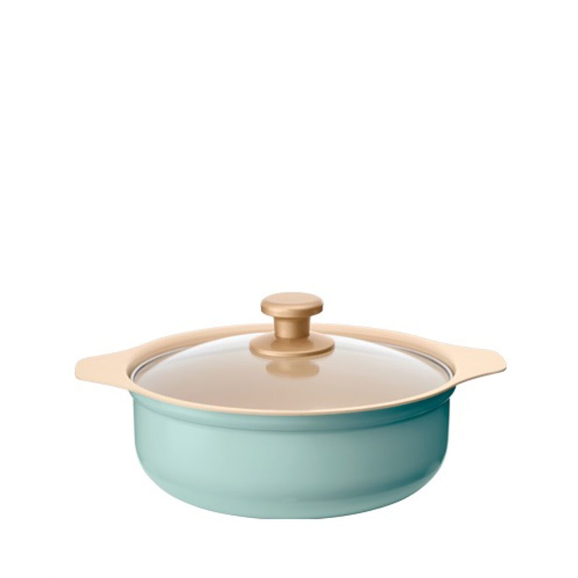 Iris Ohyama Japan Ricopa Induction Non-Stick 24cm Ceramic Pot Cookware ITP-24 Blue