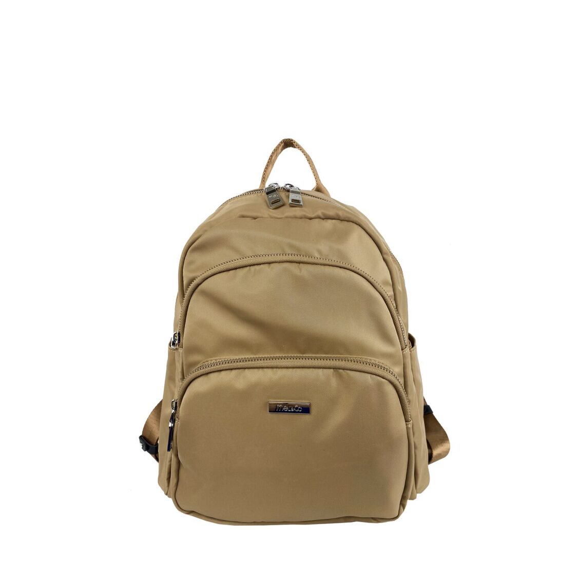 Mel&Co Nylon 3-Tier Round Top Backpack
