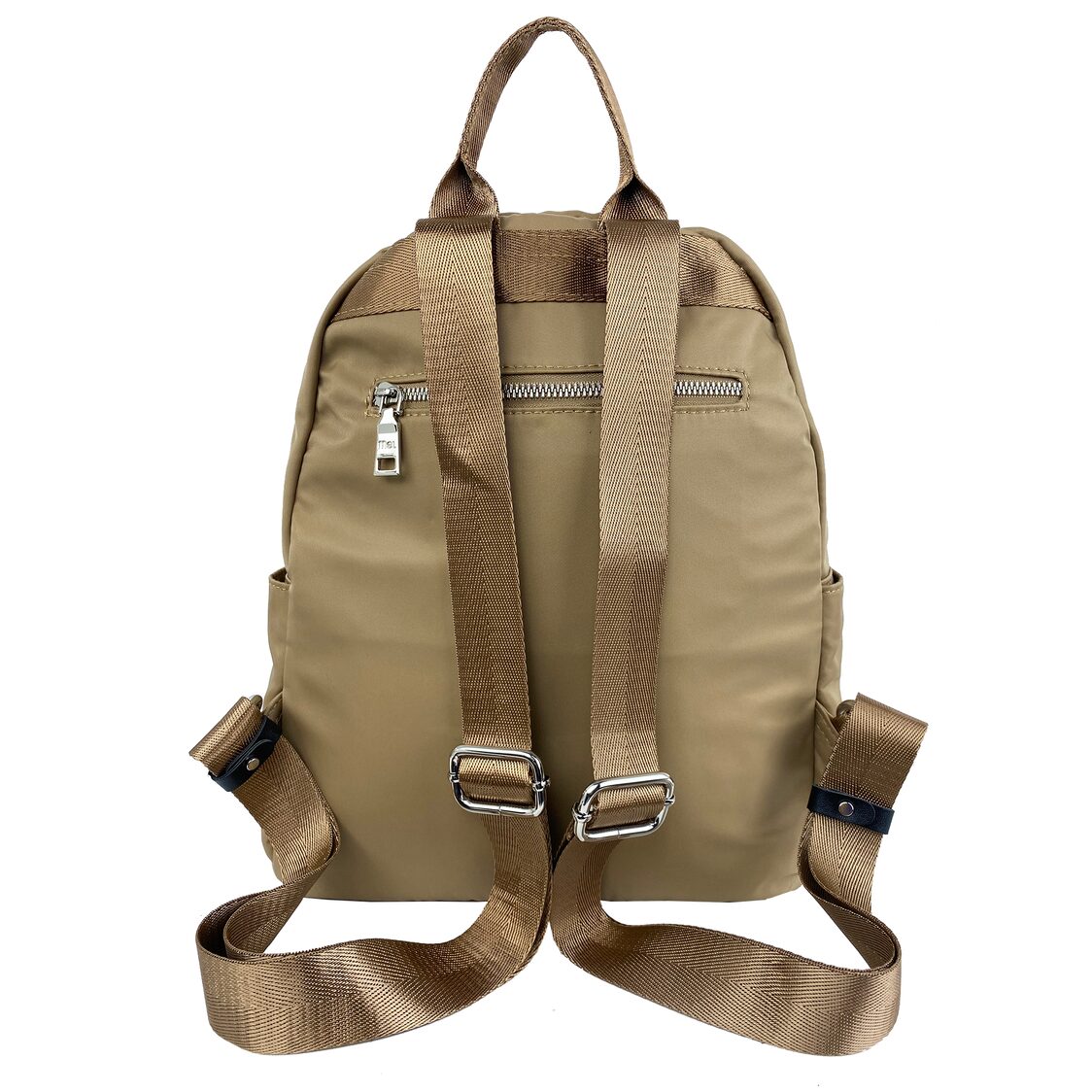 Mel&Co Nylon 3-Tier Round Top Backpack