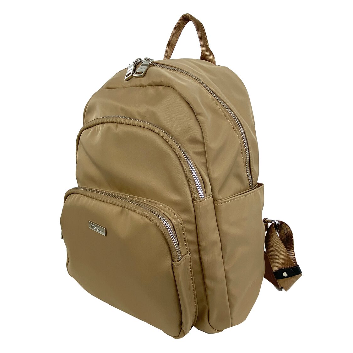 Mel&Co Nylon 3-Tier Round Top Backpack