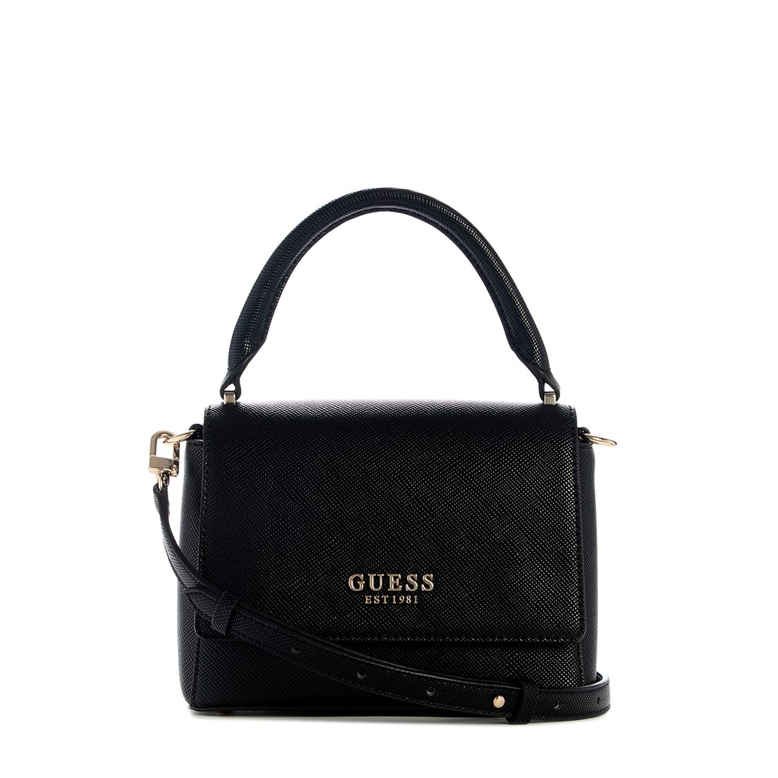 Guess Fedana Top Handle Flap,Black