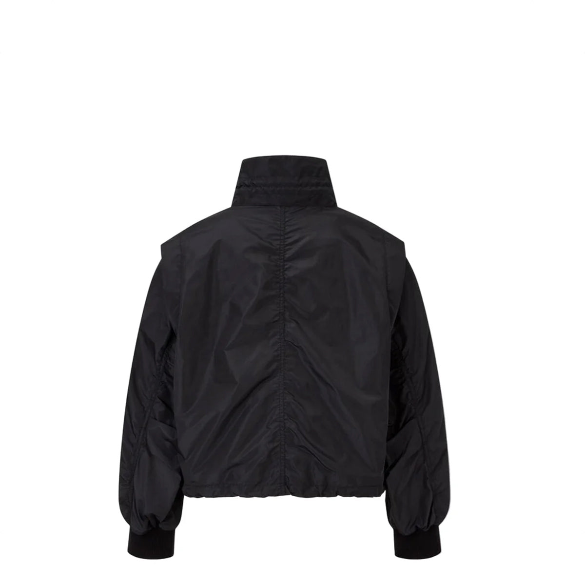 Voice Of Voices Neck String Detailed Short Bomber Jumper Black