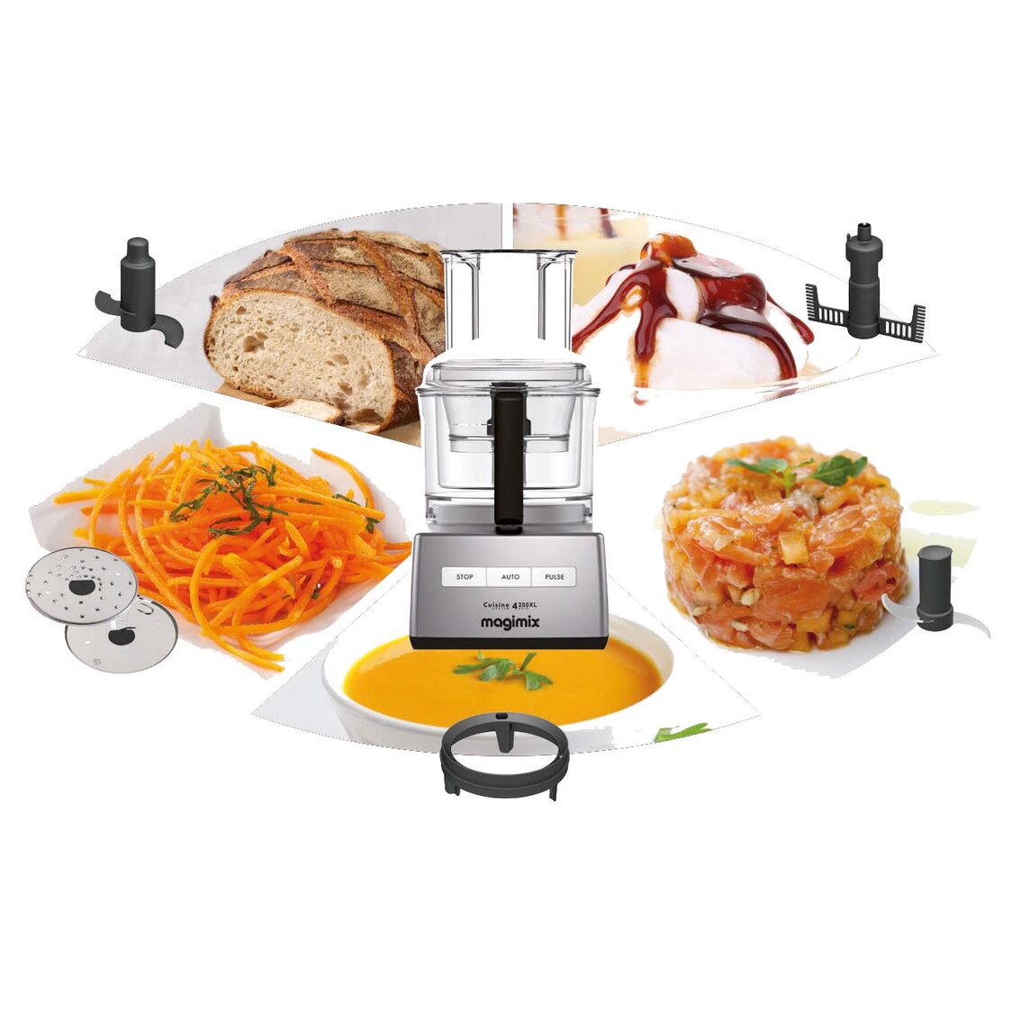 Magimix 4200XL Multifunction Food Processor Rouge Red MGMX021409