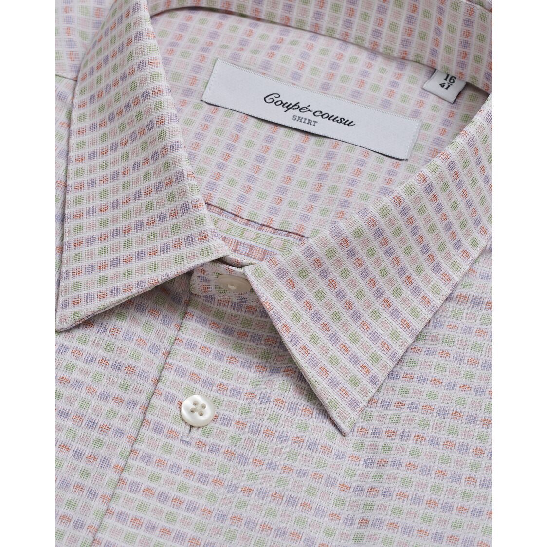 Coupe Cousu Short Sleeve Shirt, Fancy Dobby CCSSE263-MULTI