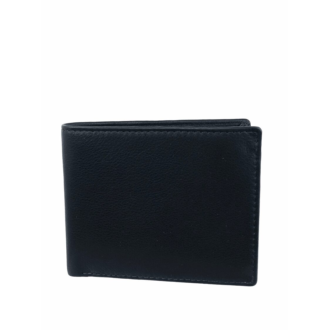 Genuine Leather Bi-Fold Wallet With Zip Pocket