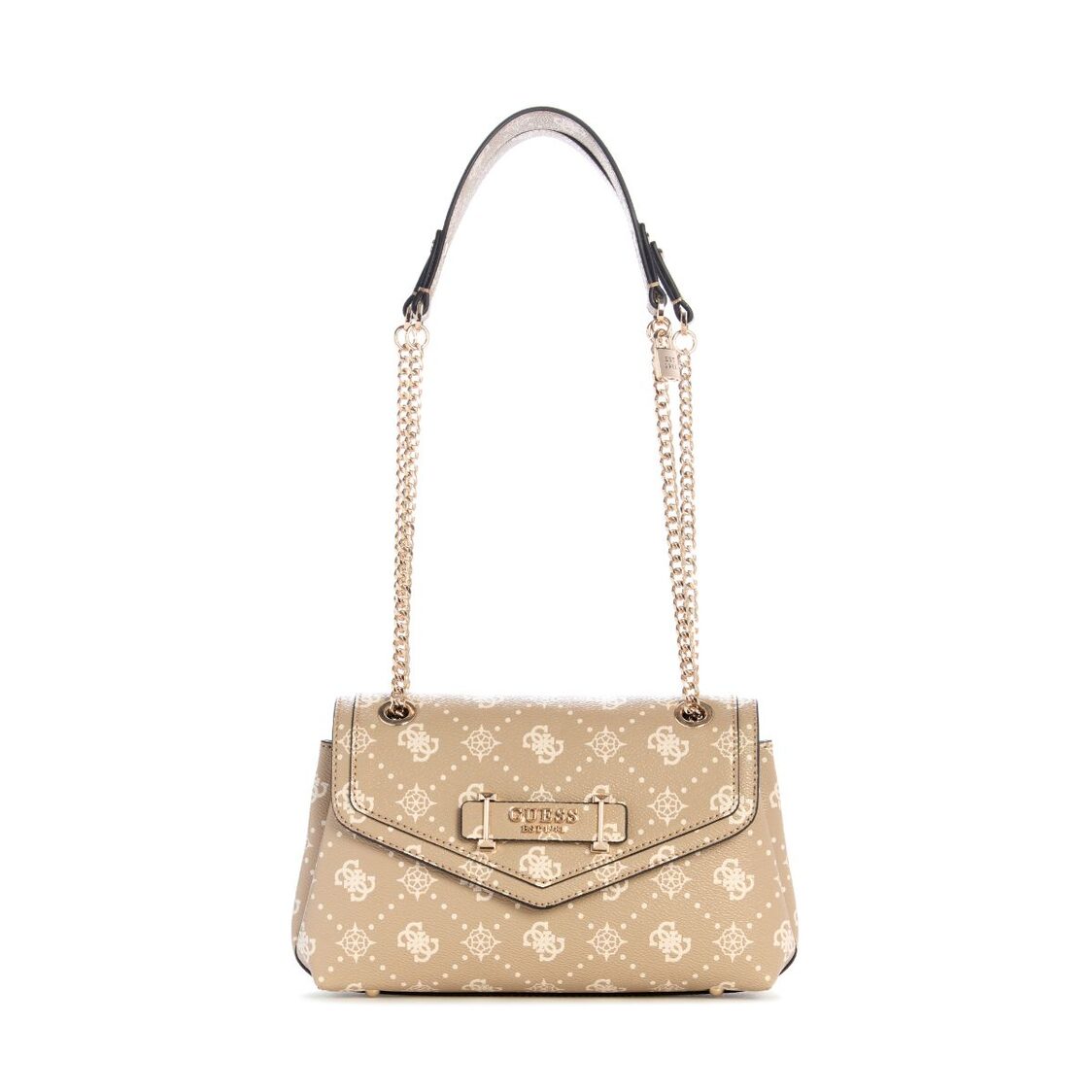 Guess Silia Convertible Crossbody Flap,Biscotti Logo