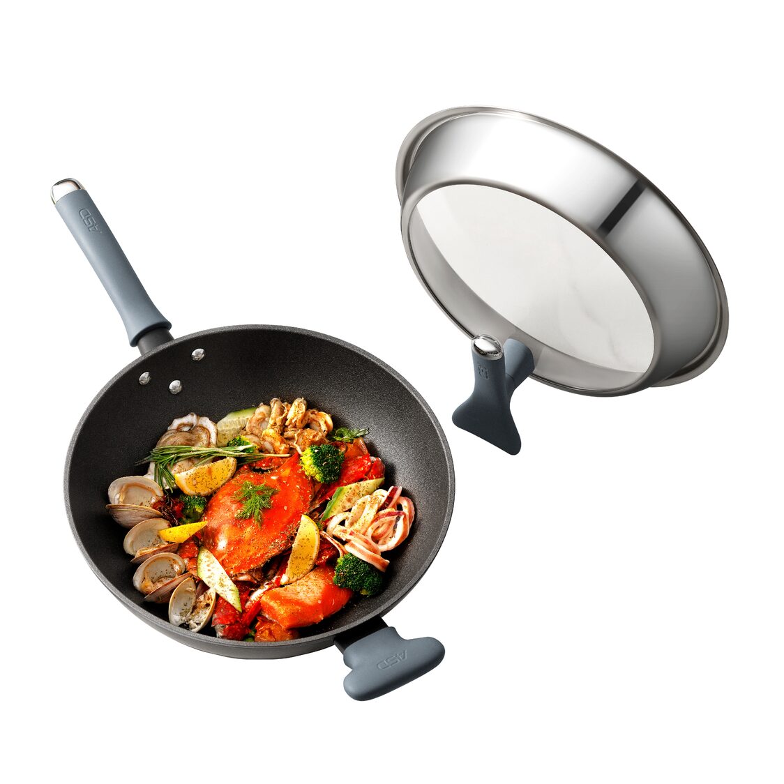 ASD Tornado 5G Die Cast Skillet Wok 32cm (CL32Z6WG)