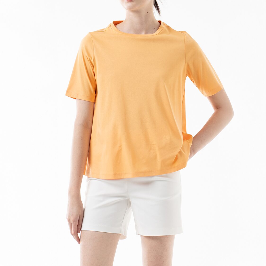 K/WOODS Essential Crew Neck Tee in Yellow Sand