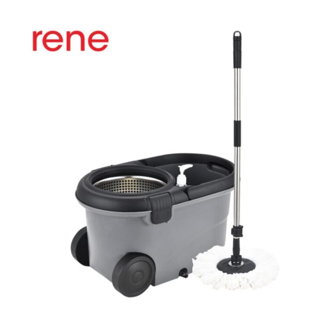Rene Revolutionary Microfibre Spin Mop and Mop Head Set Ollie E70500/E70510