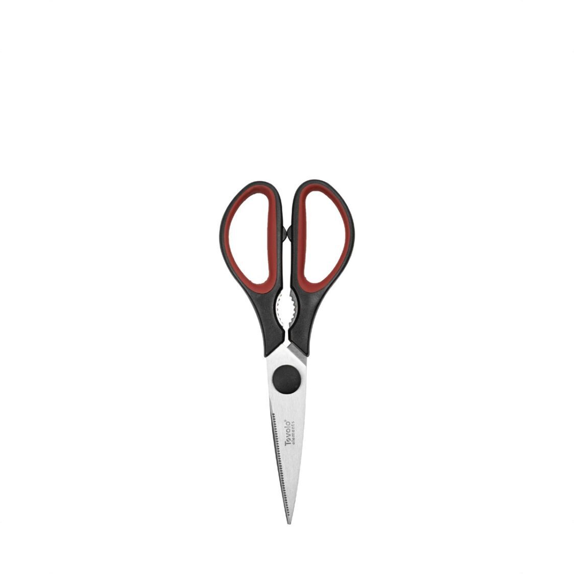 Tovolo Elements Kitchen Shears w Sheath  Charcoal/Sangria