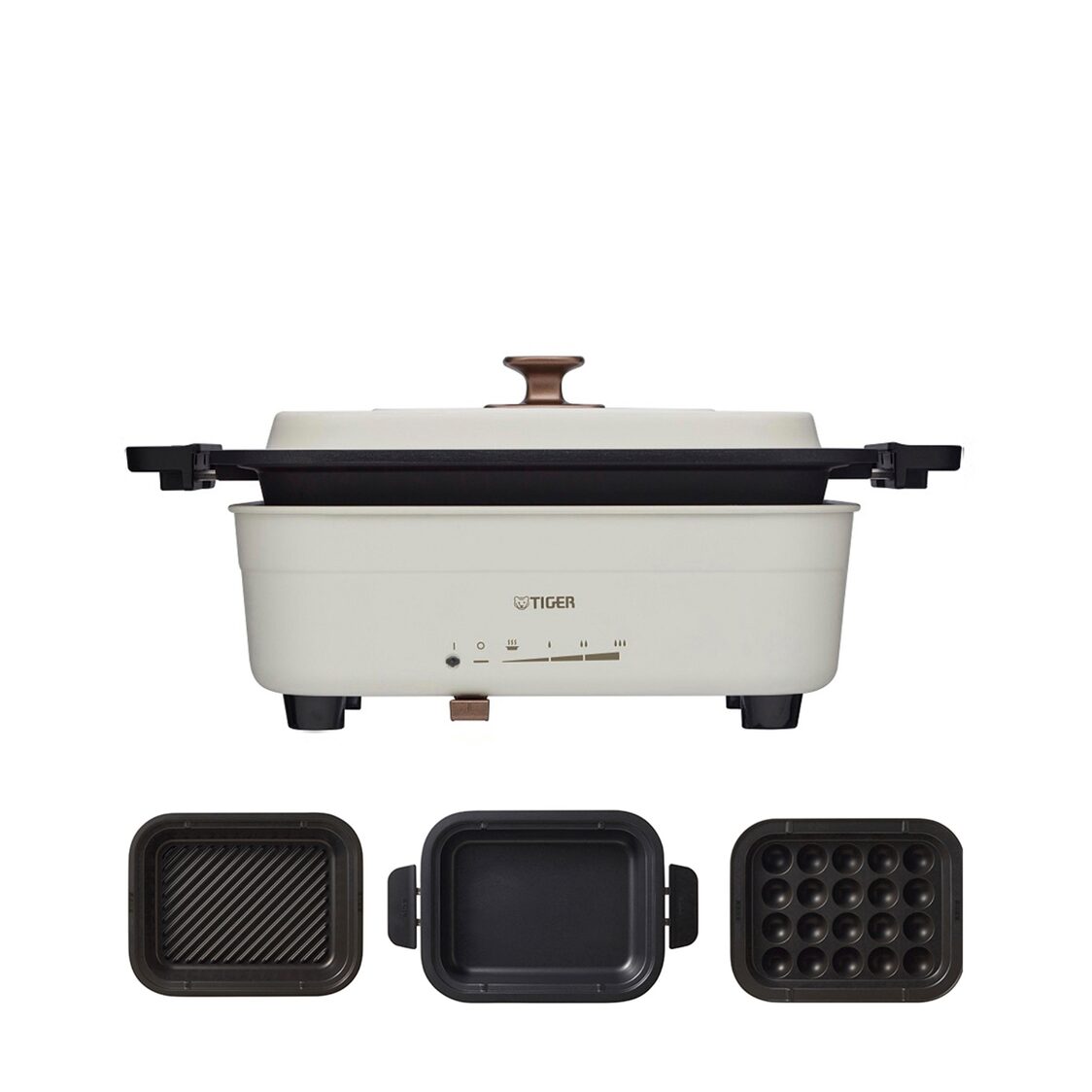 TIGER 3-in-1 Electric Griddle Cooking Wares - White (CRL-A30S W)