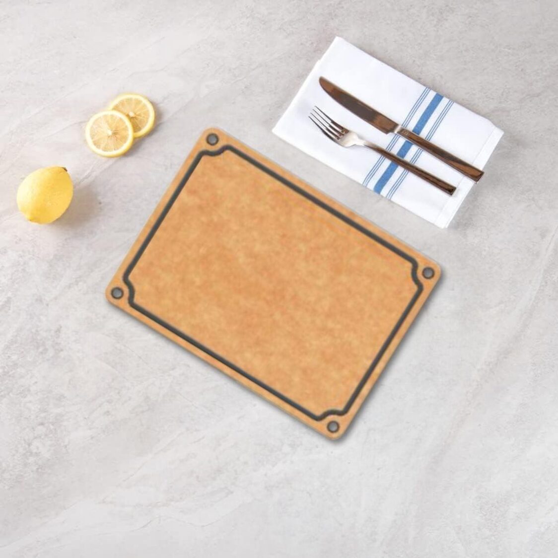 Safico Pro Wood Fibre Cutting Board With Silicone Pad 37cm (1917SF-QAS10)