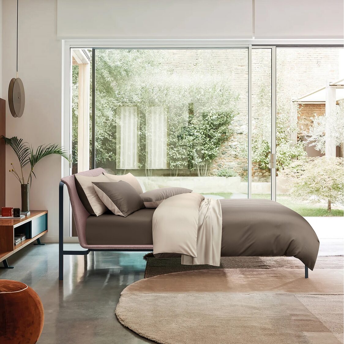 Intero Eniz4 Queen Bed Set - Hazelnut