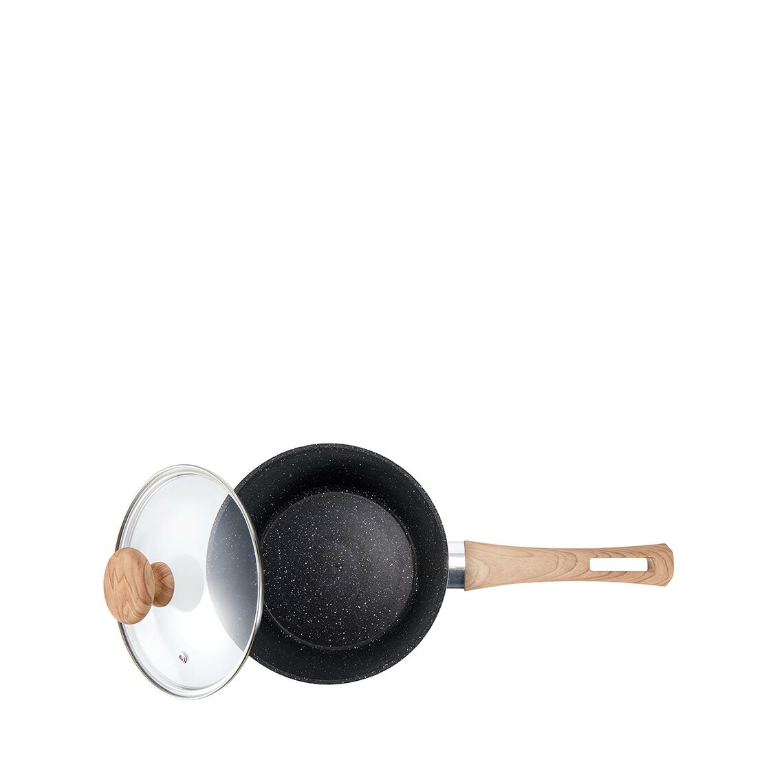 La Gourmet Shogun Okinawa Dusky Marble 18cm Saucepan + 18cm Frypan Set LGSNDY424181
