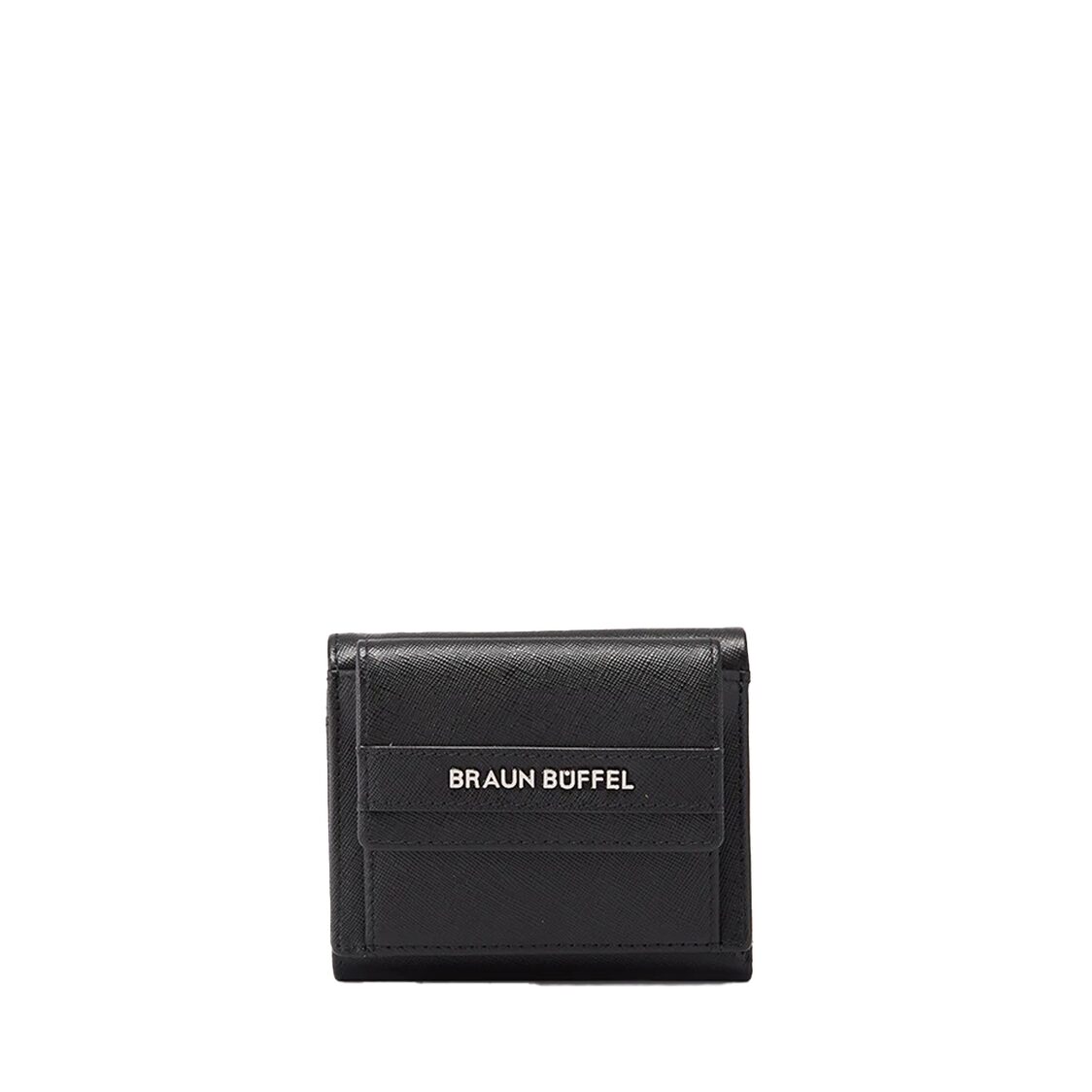 Braun Buffel Unire Tri-Fold Wallet With External Coin Compartment