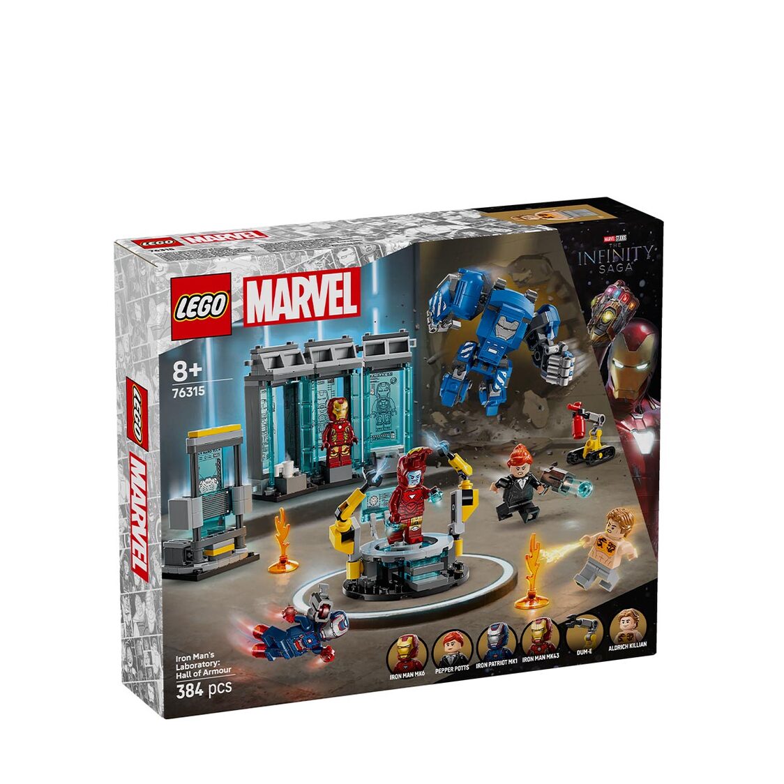 Lego 76315 Iron Man's Laboratory: Hall of Armor