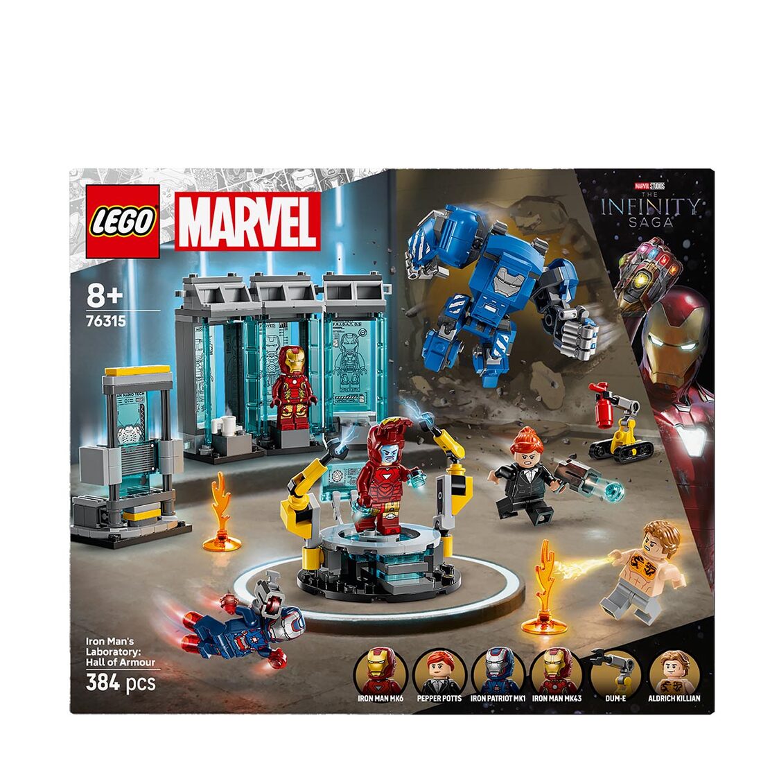Lego 76315 Iron Man's Laboratory: Hall of Armor