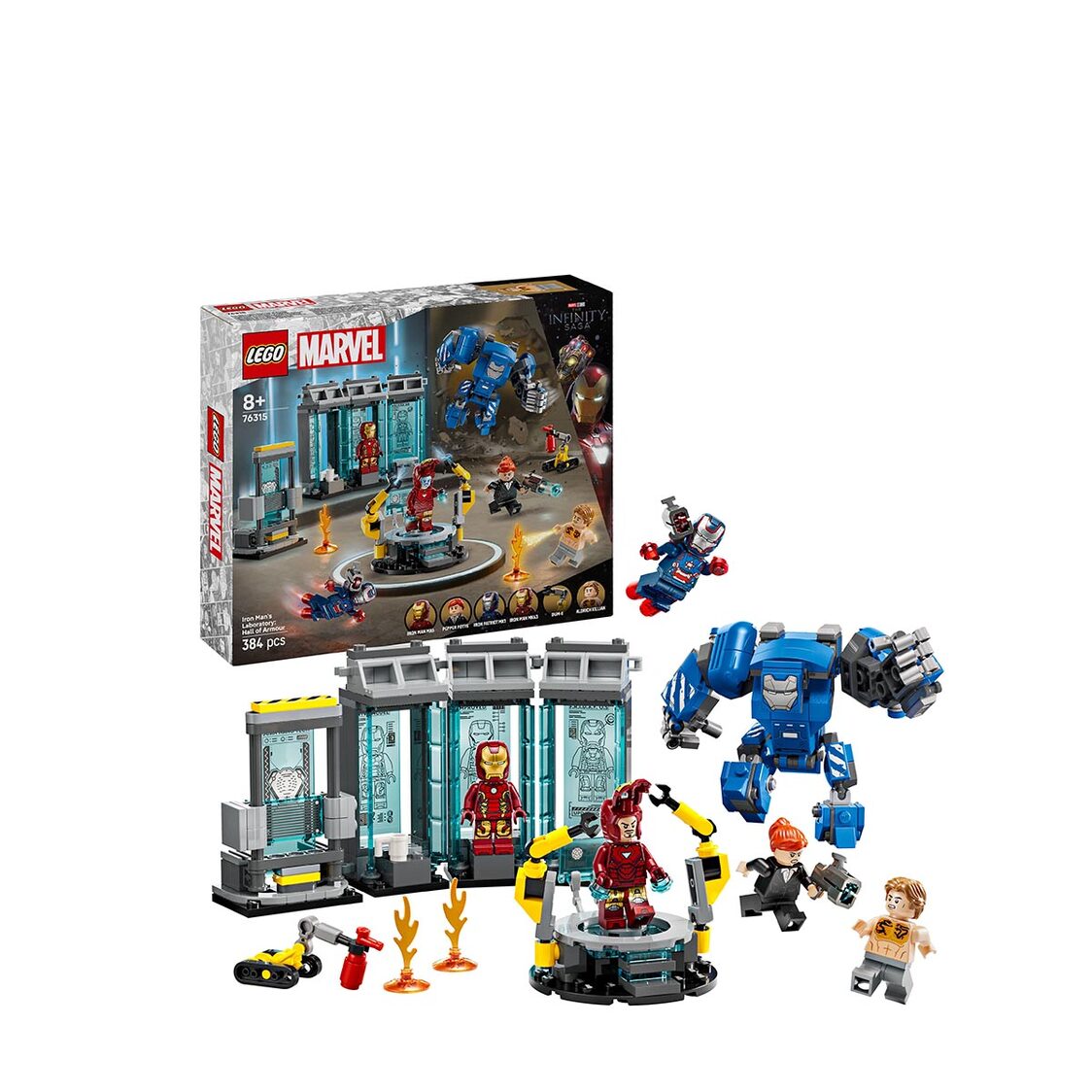 Lego 76315 Iron Man's Laboratory: Hall of Armor