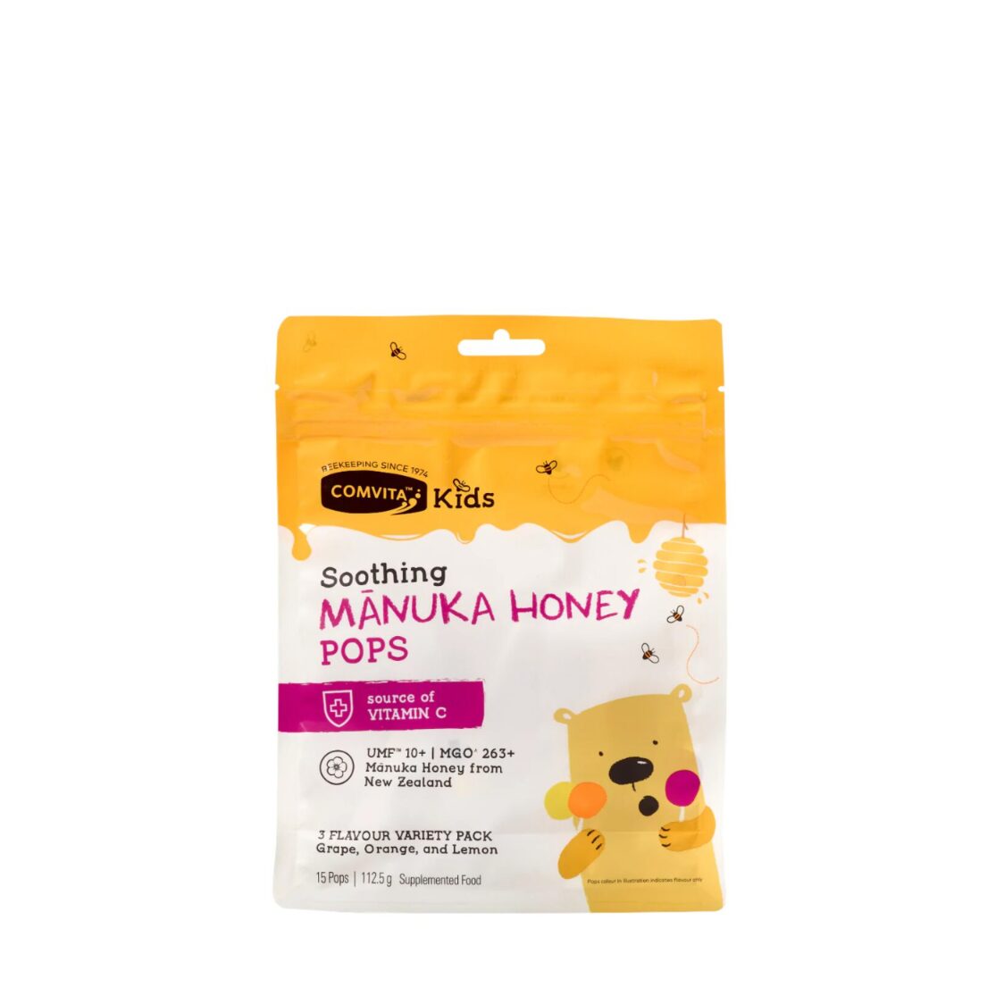 Comvita UMF 10+ Manuka Honey Soothing Pops (15 Pops)