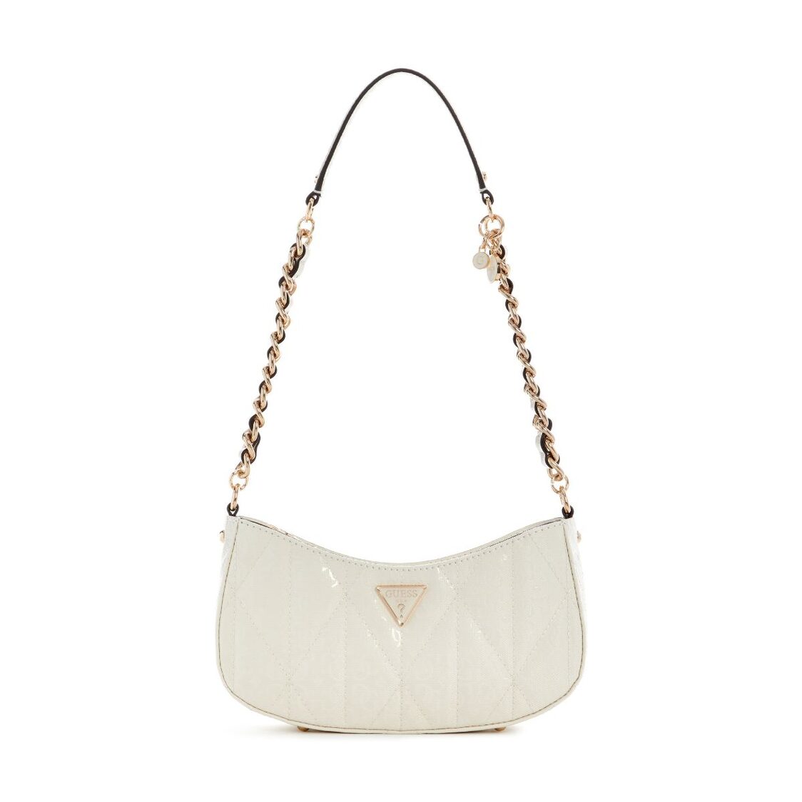 Guess Aldina Top Zip Shoulder Bag,Off White