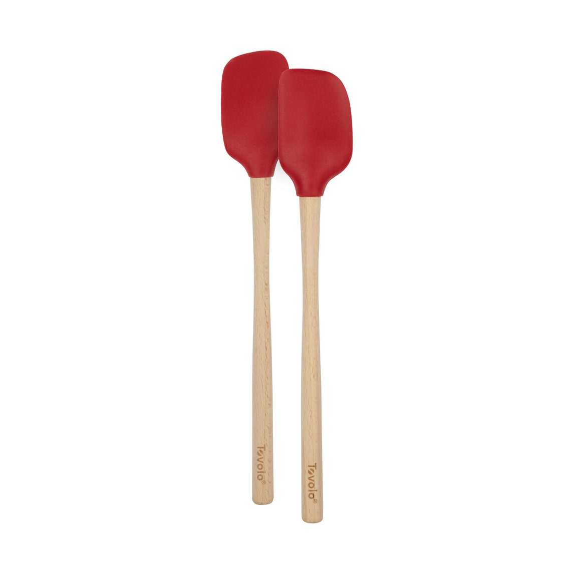 Tovolo Flex-Core WHandled Mini Spatula & Spoonula Set of 2 - Cayenne