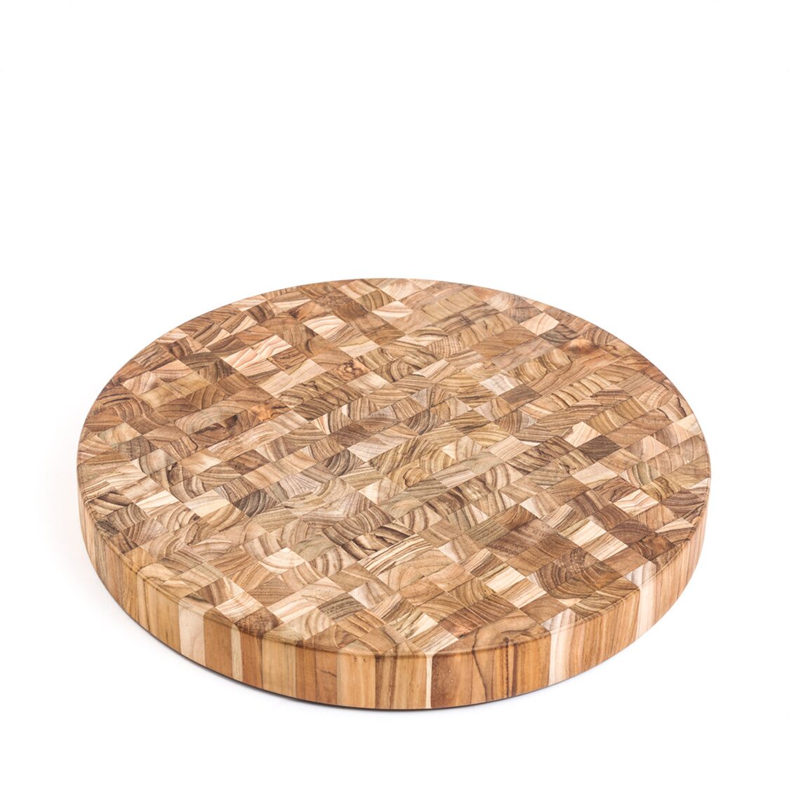 Teak Haus Circular End Grain Butcher Block 303 TKHS010019