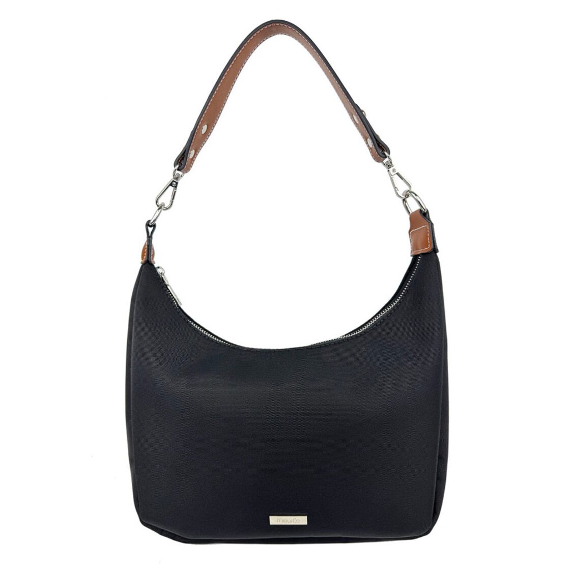 Mel&Co Nylon Canvas Hobo Bag