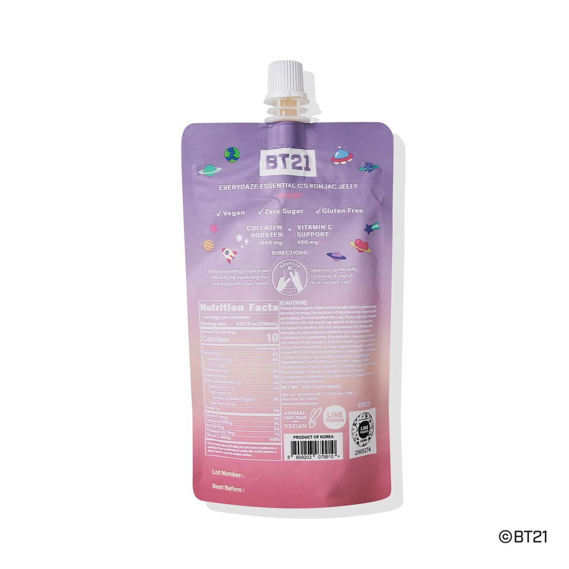 Everydaze Essent Konjac Jelly 10 Packs (Bt21)