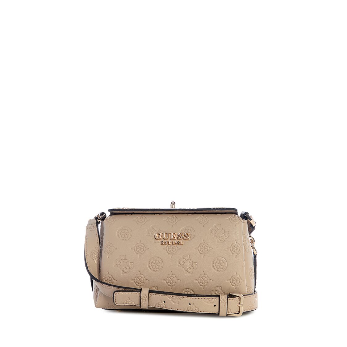 Guess Phoebe Mini Crossbody Bag - Simply Taupe Logo