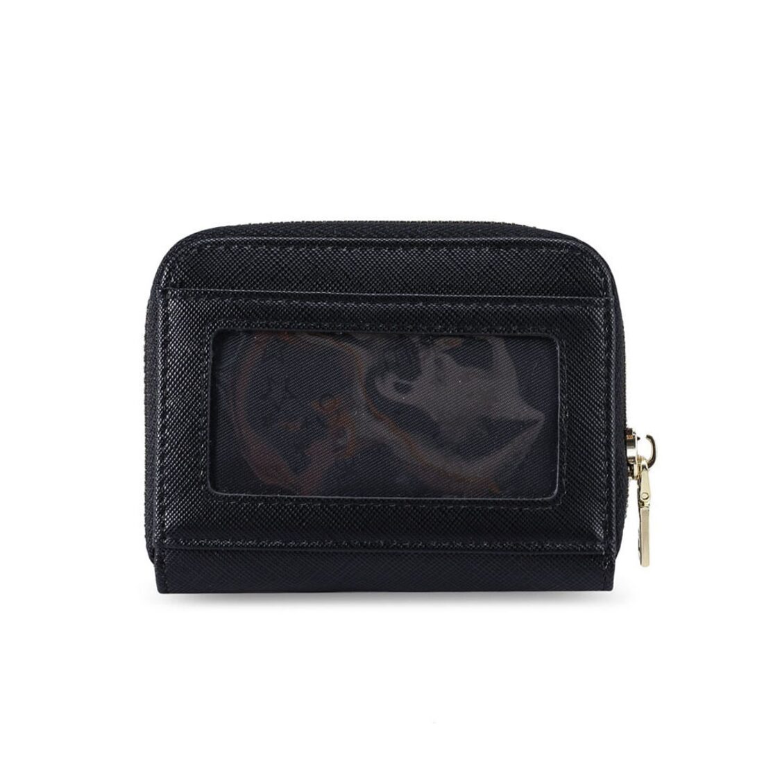 Mel&Co Saffiano-Effect L-Zip Wristlet Pouch
