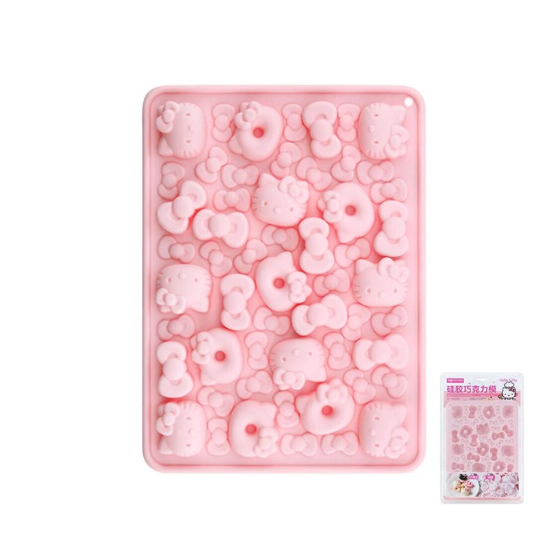 CHEFMADE Hello Kitty Silicone Chocolate Mould - Pink 1898CM-KT7050