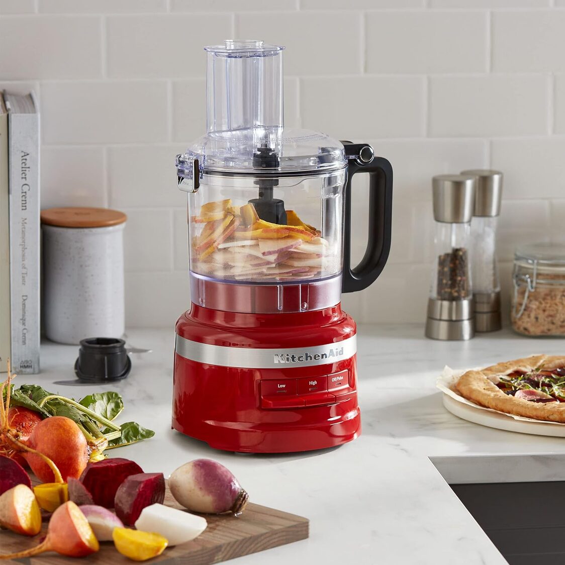Kitchenaid 7 Cup Food Processor 1.7L - Empire Red (5KFP0719BER)