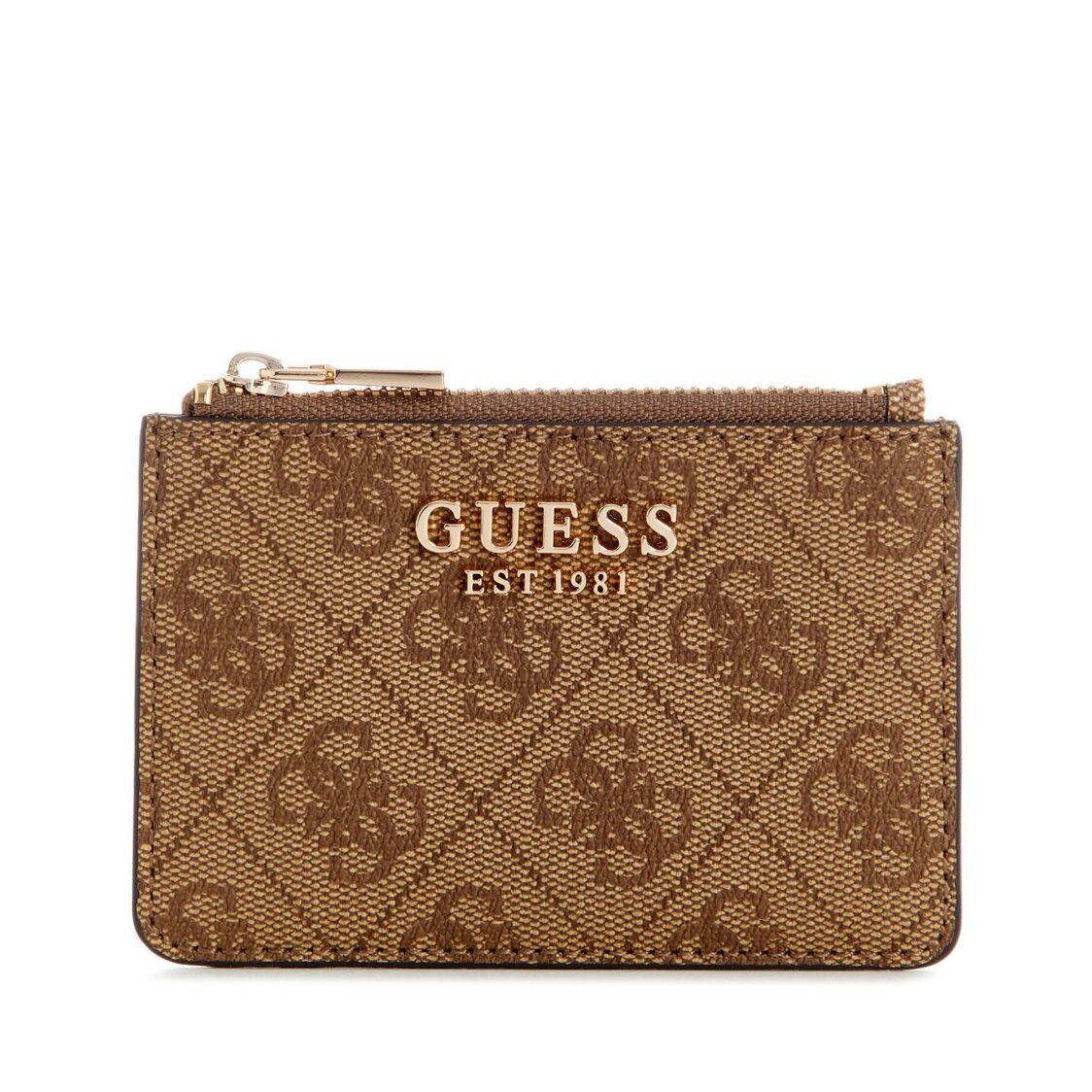 Guess Laurel Ii Slg Credit Card Case,Latte Logo