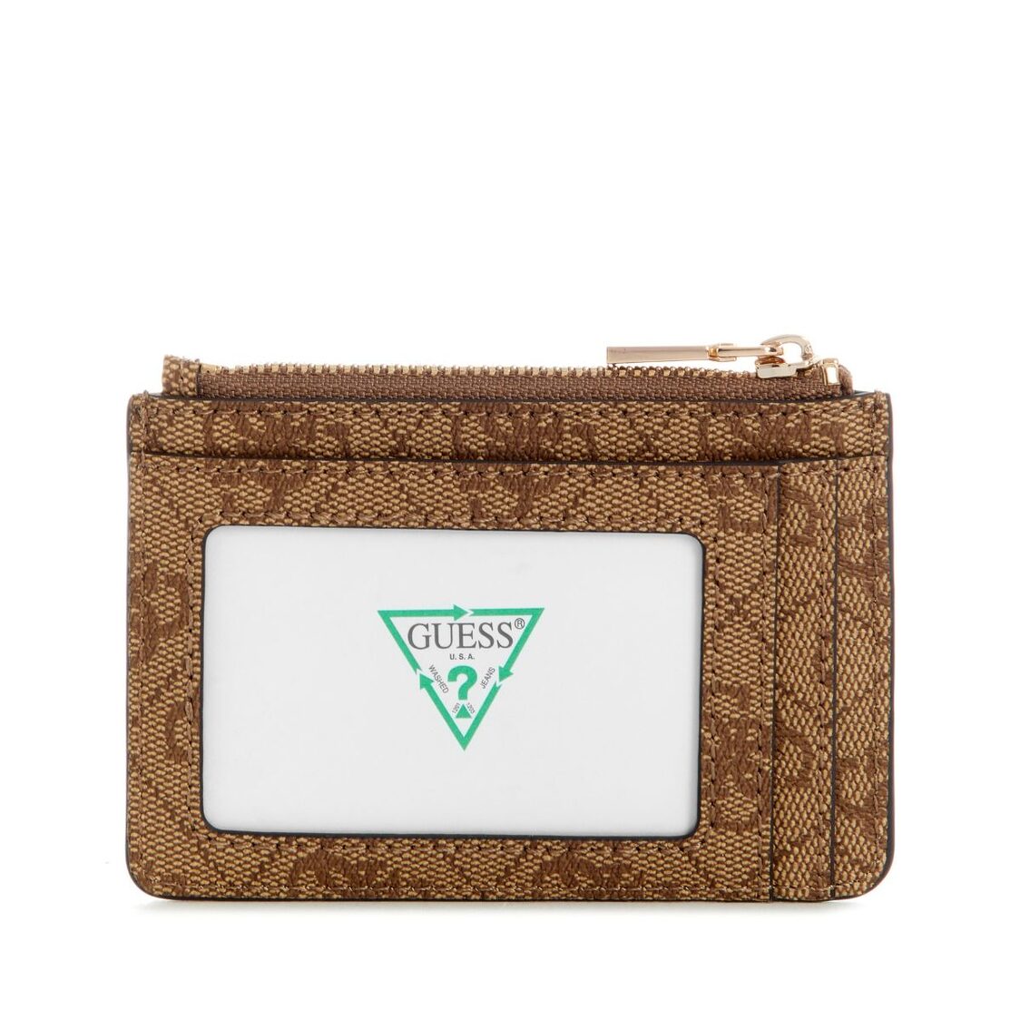 Guess Laurel Ii Slg Credit Card Case,Latte Logo