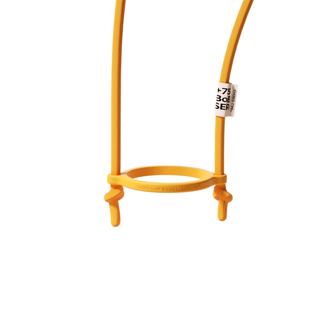 Chako Lab 450ml Bobo Straw Cup Round Strap Yellow