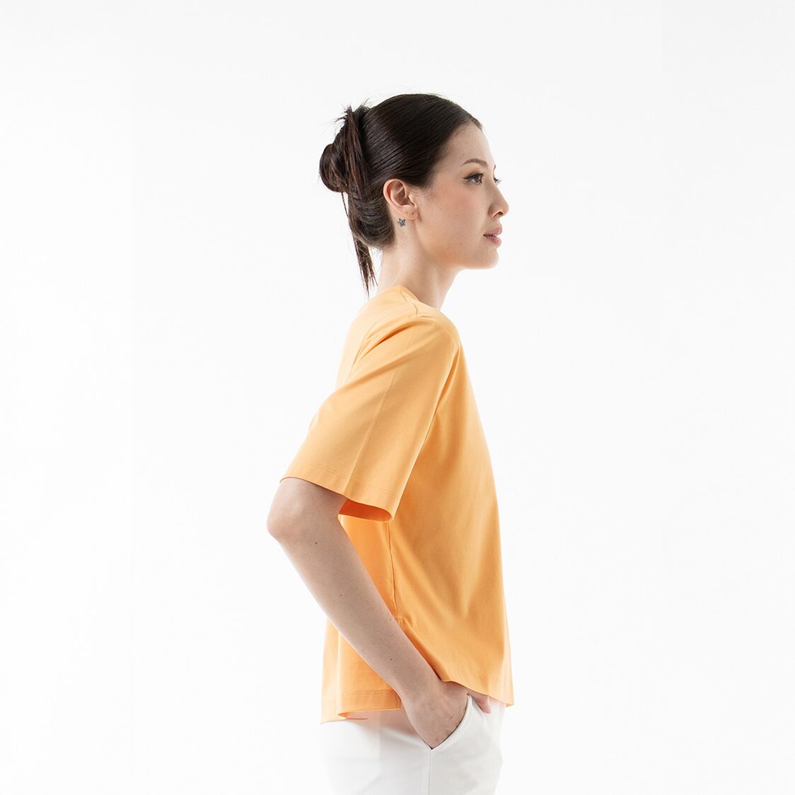 K/WOODS Essential Boxy Tee in Yellow Sand
