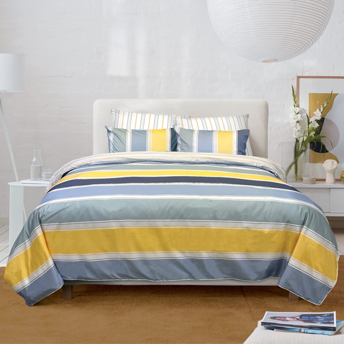 ESPRIT HOME 100% Cotton Luster Sateen Fitted Sheet/Bed Set – Alvar