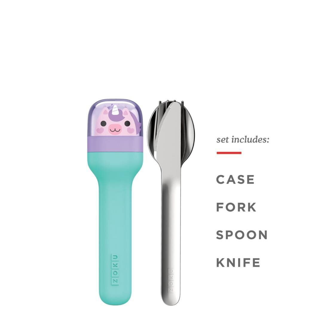 Zoku Kid Pocket Utensil Set Teal
