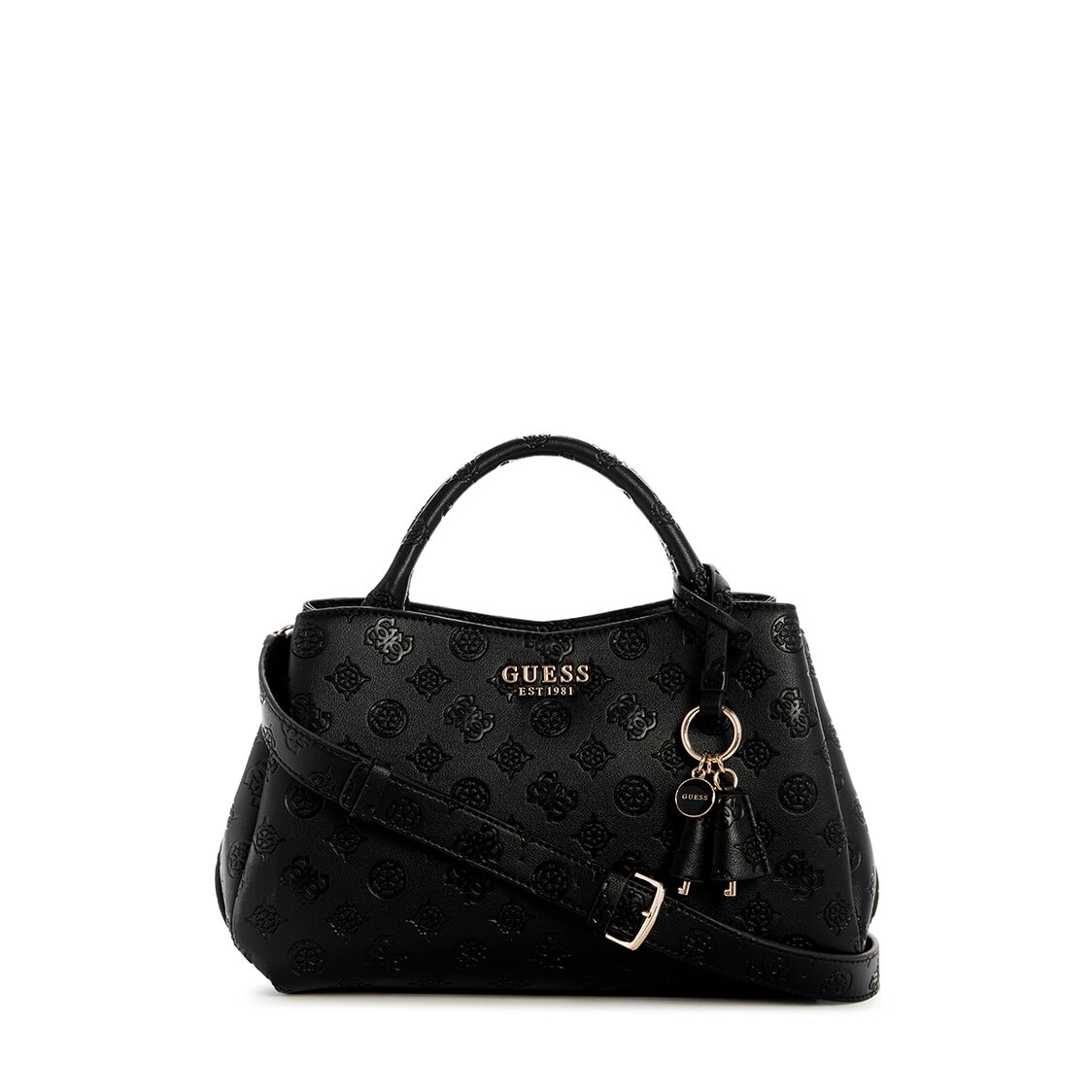 Guess Phoebe Girlfriend Satchel - Black Logo