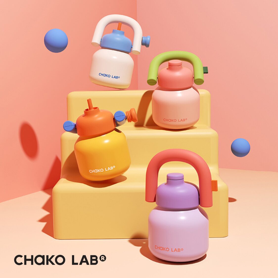 Chako Lab 1L Linlin Pot Pink/Green