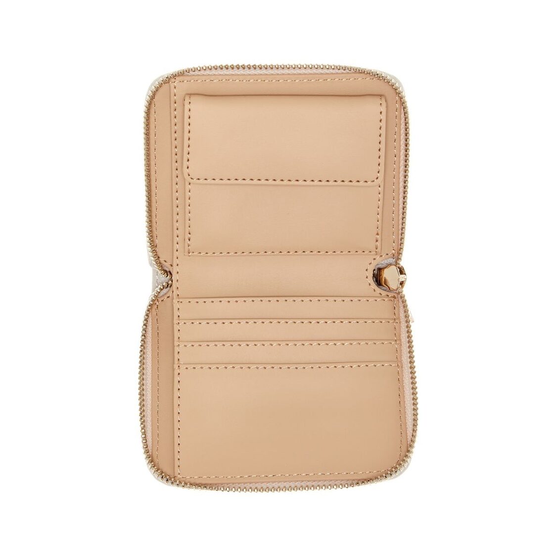 SILIA SLG SMALL ZIP AROUND,ESPRESSO LOGO