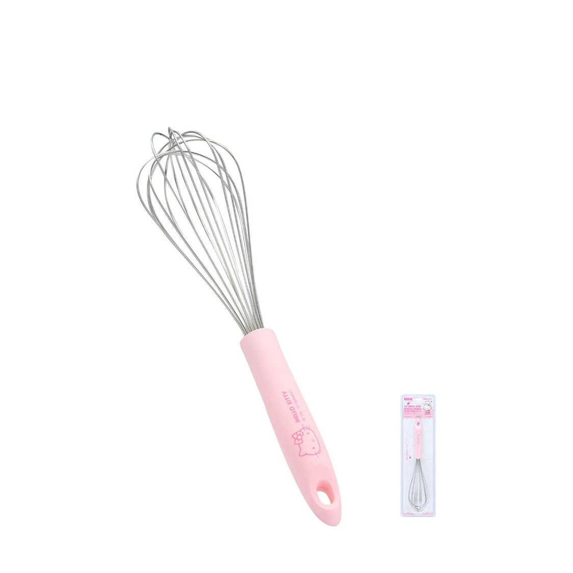 Chefmade Ss Whisk With Plastic Handle L29.5cm Pink Hello Kitty (1898cm-KT7007)