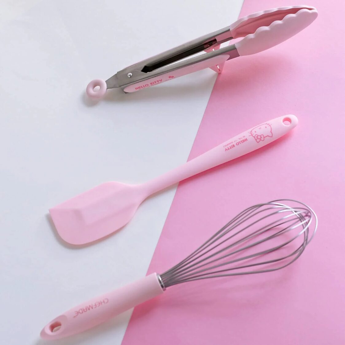 Chefmade Ss Whisk With Plastic Handle L29.5cm Pink Hello Kitty (1898cm-KT7007)