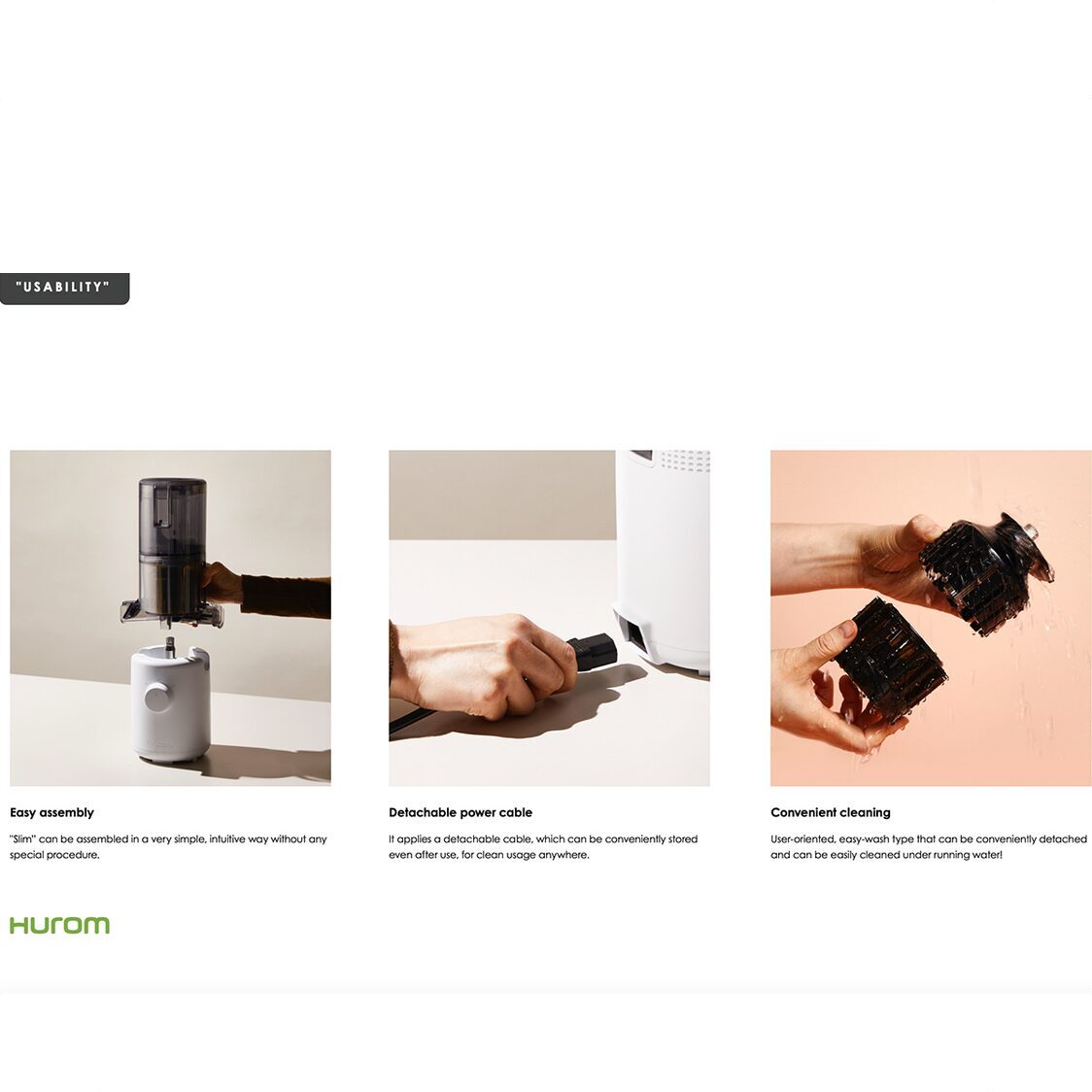 Hurom Slow Juicer Easy Series HH-310 - Charcoal