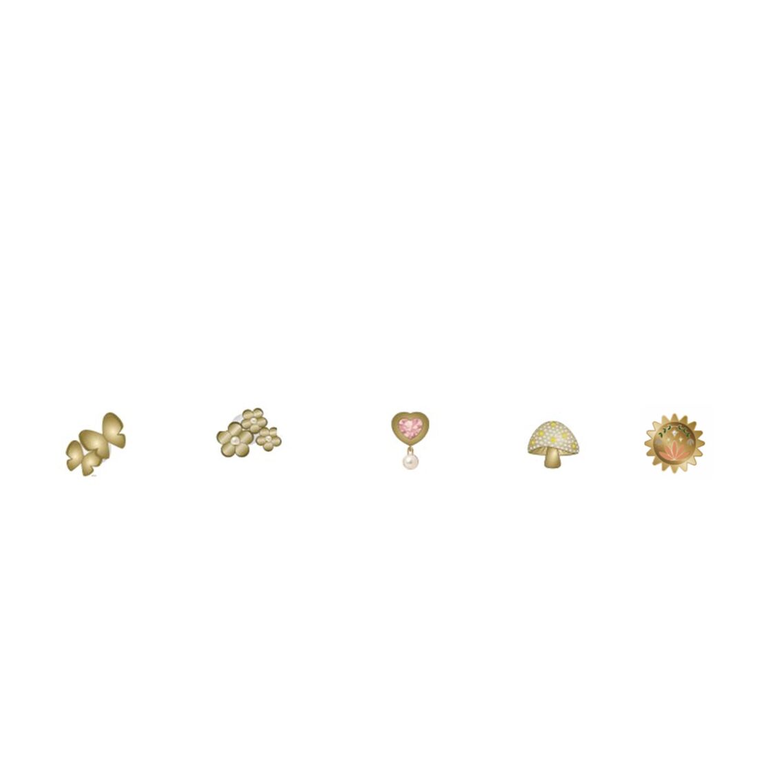 Crocs Celestial Gold 5 Pack