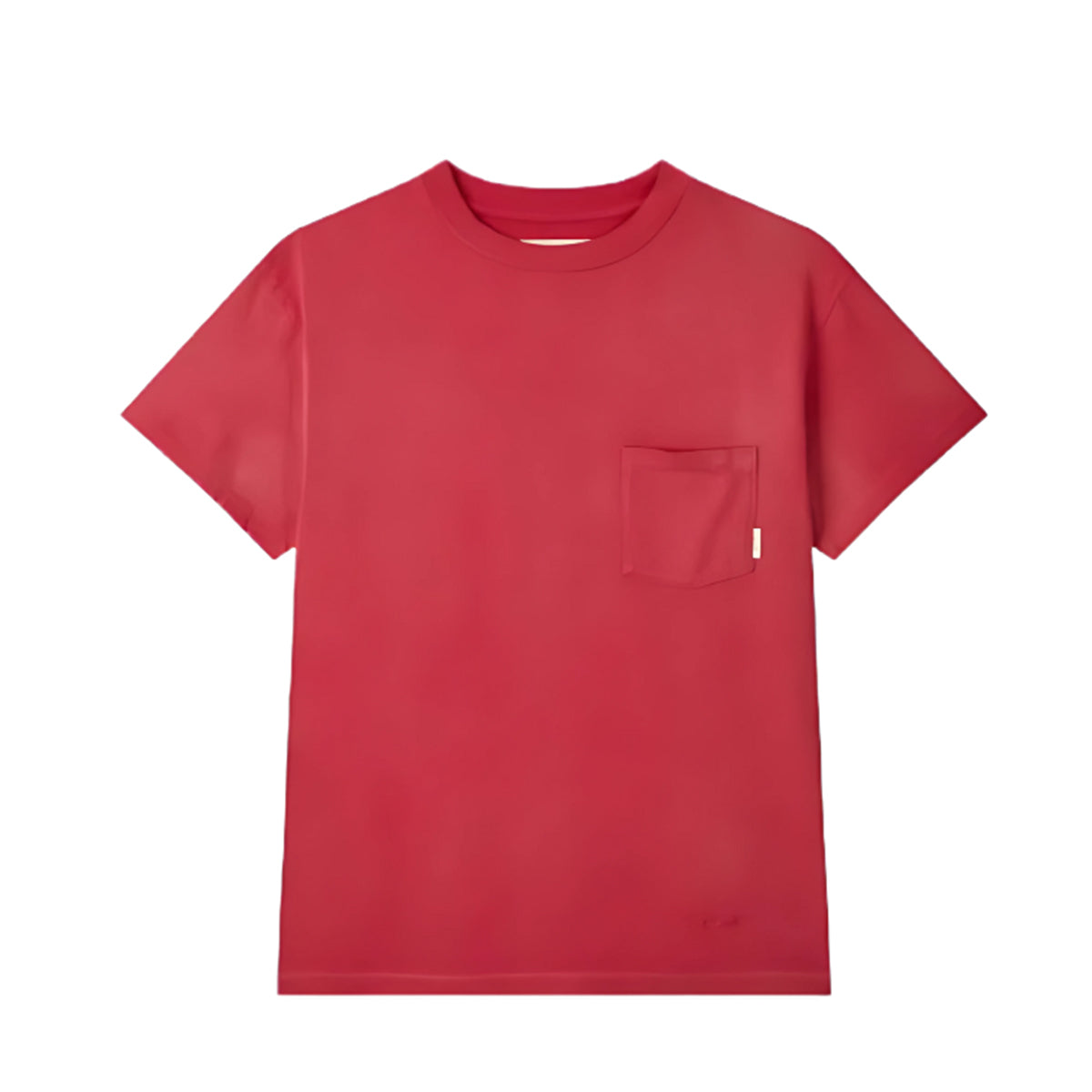 Man On The Boon Made In Usa Washed Pocket T Shirt Red
